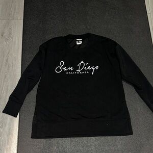 Black San Diego California Sweatshirt size large